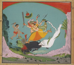 The Great Goddess Durga Slaying the Buffalo Demon by Anonymous