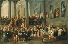 The Guests of Honour Visiting a Hospital by Cornelis de Wael