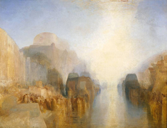 The Harbour of Brest The Quayside and Chateau by J. M. W. Turner