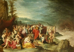 The Israelites gathering around Joseph's Sarcophagus after the Crossing of the Red Sea by Frans Francken the Younger