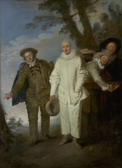 The Italian Comedians by Antoine Watteau