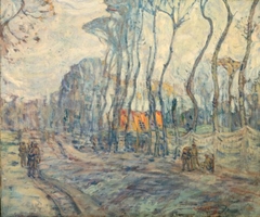 The Kemmel-Vierstraat Road by A Y Jackson