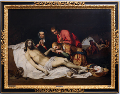 The lamentation over the dead Christ by Abraham Bloemaert