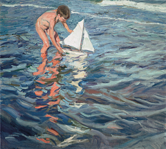 The Little Sailing Boat by Joaquín Sorolla