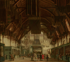 The Main Hall of the Binnenhof in The Hague, with the State Lottery Office by Hendrik Pothoven