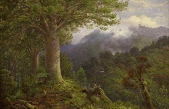 The Mountain's Crown, Kauri Bush, Whangaroa by Charles Blomfield