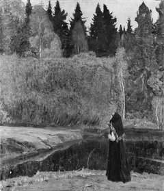 The Nightingale Sings by Mikhail Nesterov