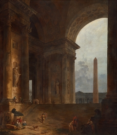 The Obelisk by Hubert Robert