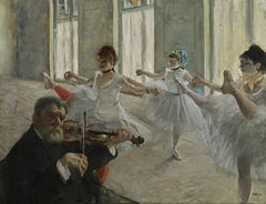 The Rehearsal by Edgar Degas