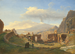 The Roman Theater at Taormina by Louise-Joséphine Sarazin de Belmont