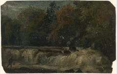 The Salmon Leap, Leixlip, County Kildare by William Howis senior