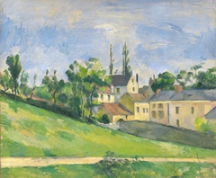 The uphill road by Paul Cézanne