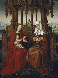 The Virgin and Child with Saint Anne by Ambrosius Benson