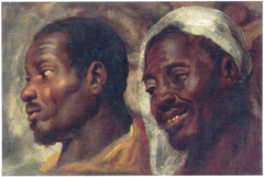 Two studies of African men by Anthony van Dyck