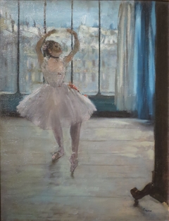 Dancer Posing for a Photographer (Dancer in Front of the Window) by Edgar Degas