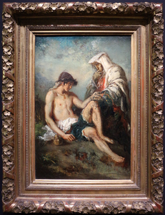 The childhood of Sixtus V. by Gustave Moreau