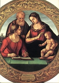 Holy Family with St. Catherine by Luca Signorelli