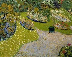 Garden in Auvers / Garden at Auvers by Vincent van Gogh