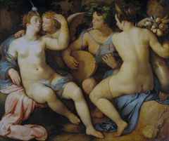 Venus, Bacchus und Ceres by Cornelis Cornelisz. van Haarlem