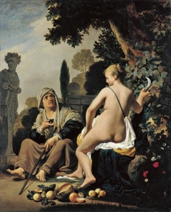 Vertumnus and Pomona by Caesar van Everdingen