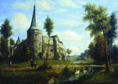 View of Kasteel Horn by Johannes Adrianus van der Drift