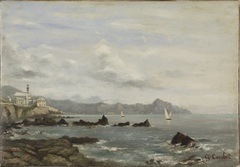 View of Lake Geneva by Gustave Courbet