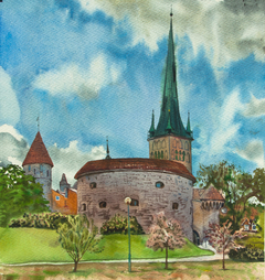 View of Tallinn. by Natalia Mikhalchuck