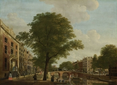 View of the Herengracht at Leidsestraat in Amsterdam by Hendrik Keun