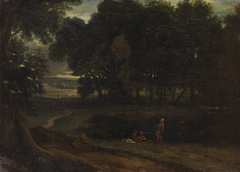 Waldlandschaft mit Badenden by Jean-François Millet