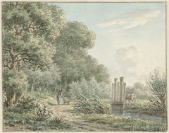 Wandelaar op de Amstelveense Weg by Jan Evert Grave