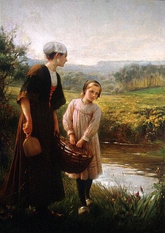 Washerwomen in Brittany by Albert Lynch