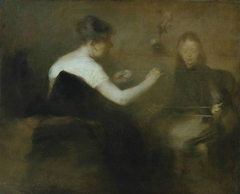 Winding Wool by Eugène Carrière