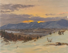 Winter Twilight from Olana by Frederic Edwin Church