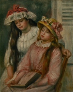 Young Girls Looking at an Album by Auguste Renoir