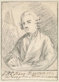 Zelfportret van Tethart Philip Christiaan Haag by Tethart Philip Christian Haag