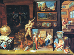 A Collector's Cabinet by Frans Francken the Younger