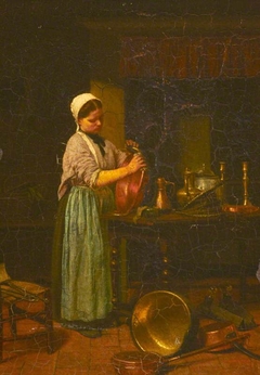 A Kitchen Maid by Jules-Désiré Caudron