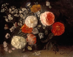 A vase of flowers by Jan van Kessel the Elder