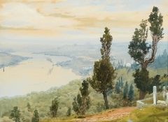 A view of Istanbul from Eyüp Cemetery by Albert Nikolayevitch Benois