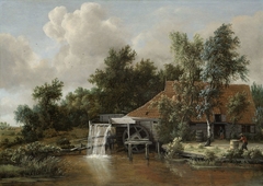 A Watermill by Meindert Hobbema