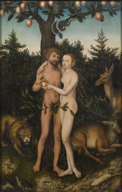 Adam and Eva by Lucas Cranach the Elder