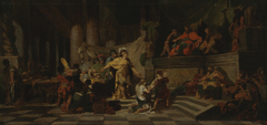 Aeneas Offering Presents to King Latinus and Asking Him for the Hand of His Daughter by Jean-Baptiste Regnault