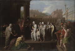 Agrippina Landing at Brundisium with the Ashes of Germanicus by Benjamin West