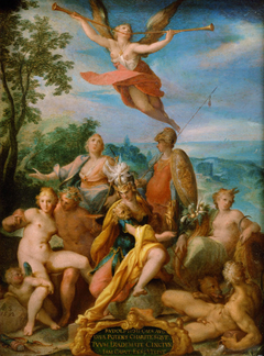 Allegory of Emperor Rudolf II by Bartholomeus Spranger