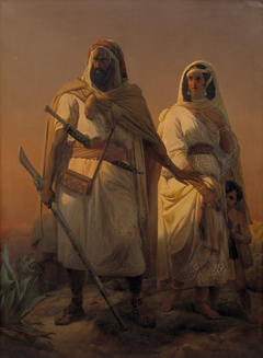 An Arab Family in the Dessert by Niels Simonsen