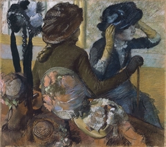 At the Milliner's (Dans la chapellerie) by Edgar Degas