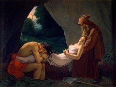 Atala portée au tombeau by Anne-Louis Girodet de Roussy-Trioson