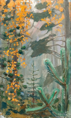 Autumn forrest by Akseli Gallen-Kallela