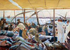 Ayamonte. La pesca del atún by Joaquín Sorolla