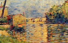 Banks of the Seine near Courbevoie by Georges Seurat